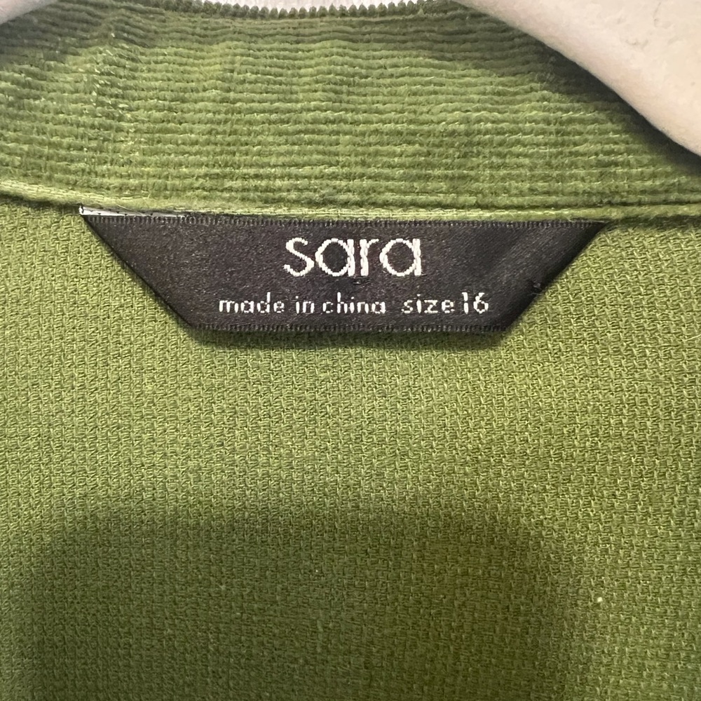 Olive Green Corduroy Jacket - Picture 6 of 13